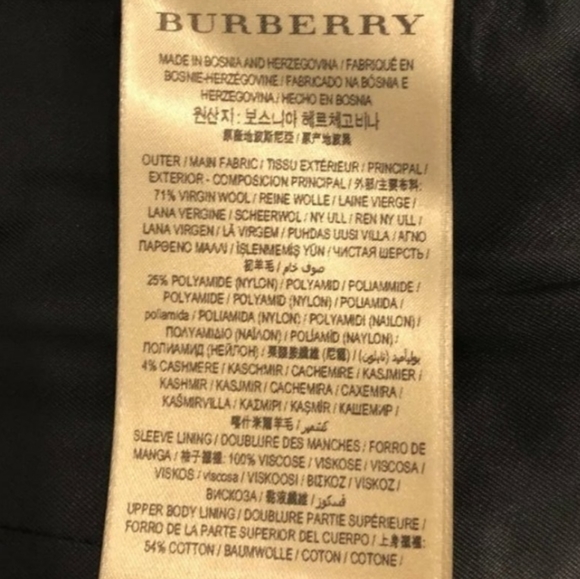 Burberry Daylesmoore Wool Cashmere Blend Coat - Picture 6 of 12